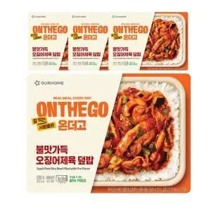 아워홈 온더고 불맛가득 오징어제육덮밥 290g, 4개