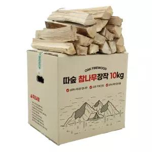 밴프 따숲 참나무 장작 10kg 바베큐 캠핑 불멍 벽난로 땔감 1개