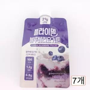 플라이밀 단백질 쉐이크 파우치 블루베리요거트 45g 7개