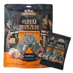 세다람쥐 흑임자 말랑강정 210g x 8개 대추 호두 구기자 개별포장 어르신간식