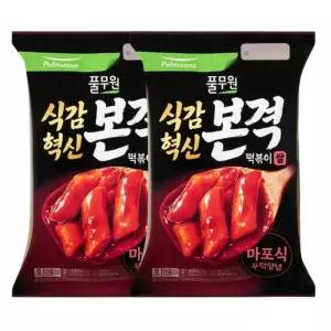 [(주) 풀무원] 풀무원 식감혁신 본격 떡볶이 쌀떡볶이 마포식 420g 2개