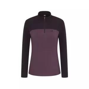 K2 케이투 BOOST_기모 배색 긴팔 집업 W_DARK BLACK PLUM
