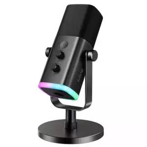 피파인 AM8 USB XLR 다이나믹 마이크 게이밍 방송 녹음용 독립 볼륨 노브 원터치 음소거