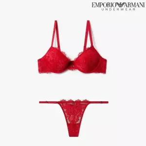 [롯데백화점]엠포리오아르마니 이터널 레이스  푸쉬업 브라 티팬티세트(0825385525-10)