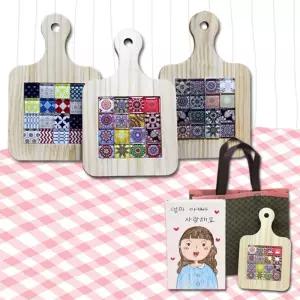 모자이크 타일 원목 냄비 받침만들기 DIY 어버이날선물 부모님 DIY세트 만들기 공작 공예