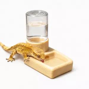 3D 자동 급수기 도마뱀 사육장 용품 파충류 식수기 물그릇