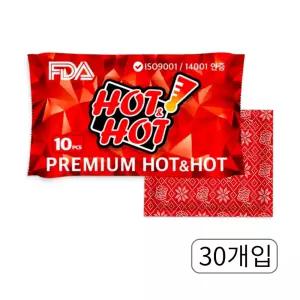 핫앤핫 핫팩 레드 데일리 핫팩 95g 30개