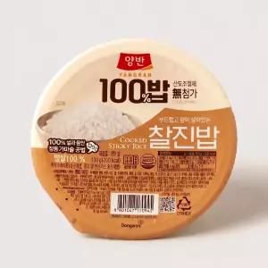 동원 양반 찰진밥 백미 작은공기 130g 24개 구교환밥 건강한밥