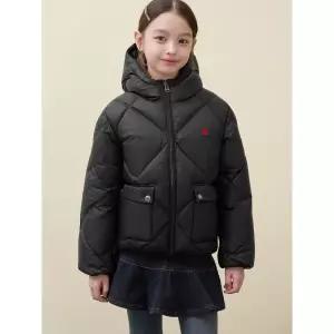 [BEANPOLE KIDS] 후드형 한줌 경량 패딩  블랙 (BI6938U905)