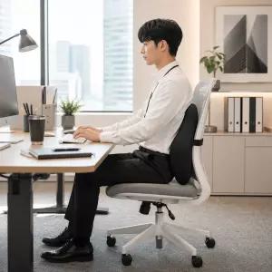 메모리폼 쿠션 의자허리받침 쿠션 공시생필수템 대형 대형등쿠션 의자 허리 베개 운전석 등받이쿠션 사무실