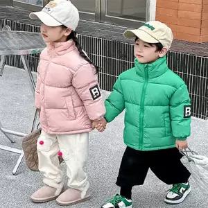 남아 여아 공용 B 숏패딩 아동 키즈 주니어 겨울 아우더 점퍼 120-160