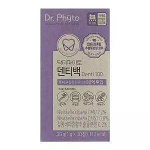[셀러허브]닥터파이토 덴티백 구강유산균 1g x 30정 (AD) (S33552472)