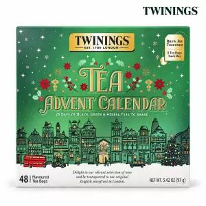 Twinings 트와이닝 차 어드벤트 캘린더 티백 48개 97g/선물세트/크리스마스/기념일