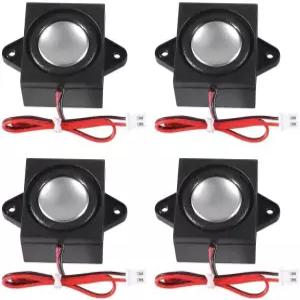 DWEII 4 PCS 4옴 3와트 미니 스피커 아두이노용 마이크로 11mm 선 길이 JST-PH2.0mm-2 핀 단자 소형 전자