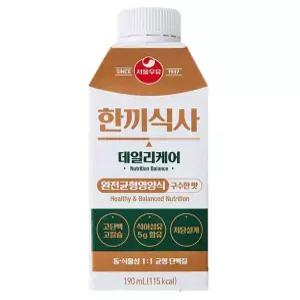 서울우유 한끼식사 190ml 18팩 1박스