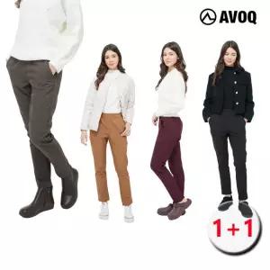 [아보크]플리스 기모 본딩 팬츠 1+1 (여)