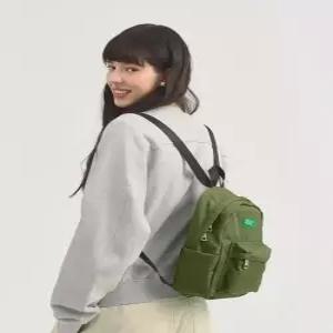 베네통 BENETTON 비비드 미니 백팩 - 카키