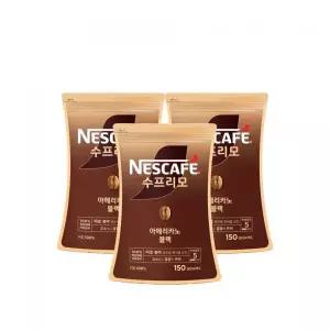 NESTLE 네스카페 수프리모 아메리카노 블랙 150g x 3개 (파우치형)