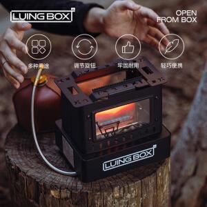 LU NG BOX 캠핑 야외 레트로 스토브 난방 스토브 차 요리 분할 스토브 하이킹 경량 휴대용 생존 스토브 스테인레스