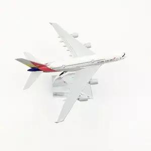 제이슨 투투 아시아나 항공 에어버스 A380 항공기 모형 플레인 비행기 다이캐스트 메탈 1/400 스케일