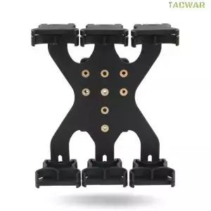 벨트 클립 어댑터가 있는 전술용 12게이지 샷건 쉘 홀더 에어소프트 사냥용 12발 조절식 샷쉘 캐리어