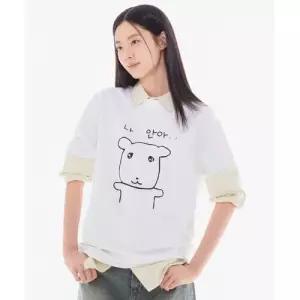 [가나디] 반팔 티셔츠(WHITE)_SPRLG25U09 5929169