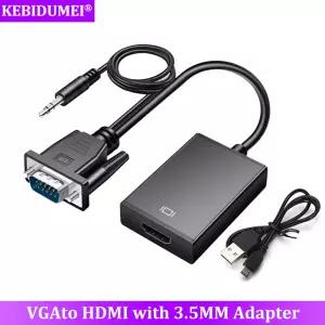 HDMITODVI HD 1080P VGAHDMI 변환기 VGA 어댑터 비디오 TV 프로젝