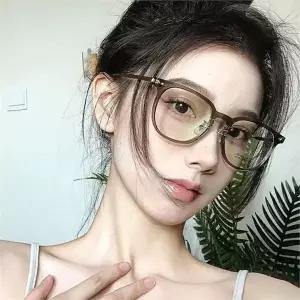 투명 안경테 기능성 데일리 컴퓨터 차단 안경 시력 보호 일상용 깔끔한 베이직 트렌디 가벼운 얼굴형