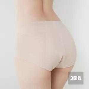 피아소 여성 헴 위생 팬티 X3매입 노라인 편한 여자속옷