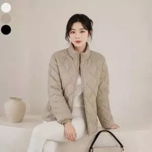 [로질리][A] 여성 다이아몬드 퀼팅 반목 경량 패딩 자켓 3종 1택