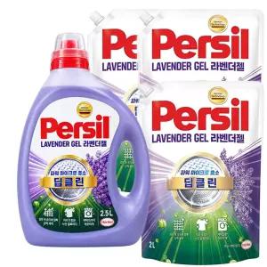 퍼실 딥클린 마이크로 효소 라벤더젤 용기2.5L 1개+ 리필2L 3개