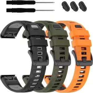 22mm 실리콘 워치 스트랩 가민 tactix 8 Fenix9 pro AMOLED 7 6 5 Plus QuickFit Forerunner 945 955 965