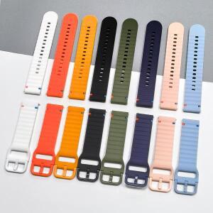 실리콘 스트랩 20mm 22mm 삼성 갤럭시 워치 7 6 5 4 44mm 40mm 5Pro 45mm 스포츠 밴드 워치 4 6 클래식/기