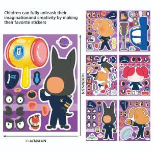 셰리어스 래브라도 퍼즐 보상 스티커 교육용 재미있는 장식 DIY 핸드 아카운트 학습용