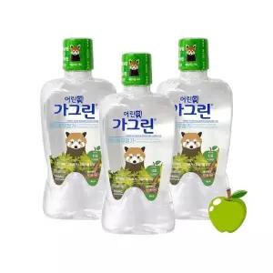 [JHQRGOZY_4B]가그린 380ml 3개세트 구강청결제 (사과)