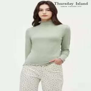 [써스데이아일랜드][Thursday Island] 인터로크 배색 풀오버(T248M31W)