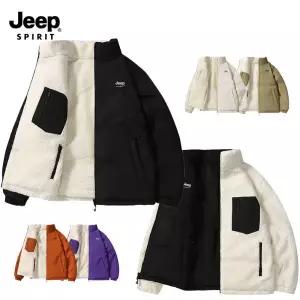 지프 JEEP SPIRIT 리버시블 양면 후리스패딩 점퍼 플리스 집업 뽀글이패딩 양털 아웃도어 JPHJ04A1020