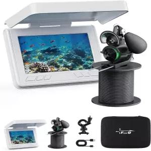 4Q 수중 낚시 카메라 220 초광각 비디오 피쉬 파인더 4.3인치 HD LCD 모니터 5000mAh 배터리 65피트 방수