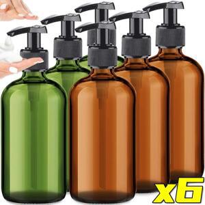 1/6PCS 휴대용 빈 디스펜서 병 비누 샴푸 프레스 펌프와 리필 용기 욕실 여행 액체 저장