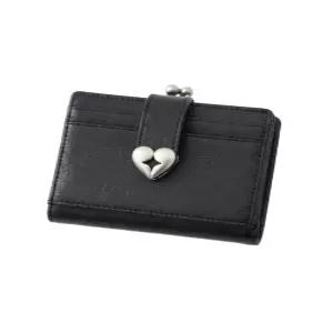 페넥 CRINKLE HEARTY FRAME BRIDGE WALLET - BLACK
