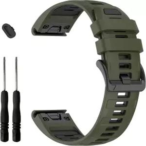 22mm 실리콘 시계줄 Garmin tactix 8/Fenix9 8 pro AMOLED Plus/5 QuickFit E/Earnerunner