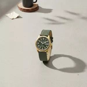 로만손 악티우스 시티보이 남성 손목시계 38mm 골드 카키 RWALFM4BS015GOGN0