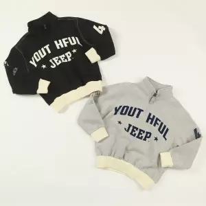 [롯데백화점]지프 기모 키즈 반넥 배색 집업 KP4TSU851