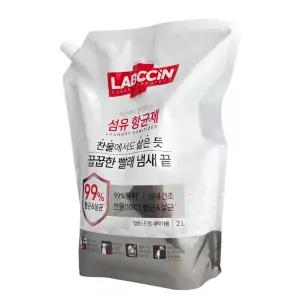 랩신 섬유향균제 리필 2L, 1개 쉰내 냄세 탈취제 유연제