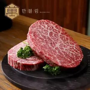 어섭쇼) 만블링 프리미엄 한우 1++ No.9 스테이크 150g x 4팩