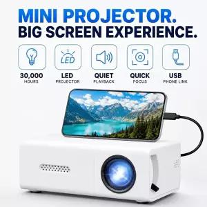 미니 스마트 LED USB/유선 화면 공유 169 비율 실내 홈 시어터 영화 감상에