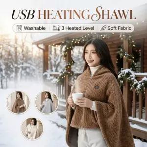 온열망토 USB발열숄 USB 전기 담요 휴대용 소재 사무실용