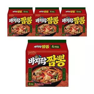 팔도 바지락 짬뽕 120g 4입, 4개