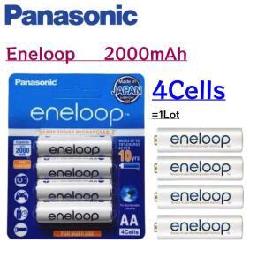 4셀 오리지널 파나소닉 호환호환 엔엘루프 AA 2000mAh 1.2V Ni-MH 배터리 게임 컨트롤러 손전등 무선 마우