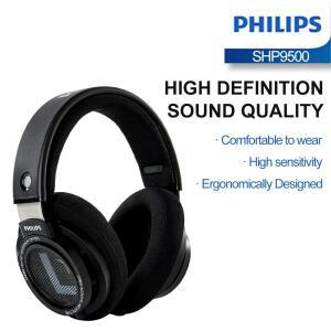 필립스 SHP9500 헤드 장착형 유선 HiFi 스테레오 이어폰 모니터 클래스 음악 버드 E-스포츠 게임 범용